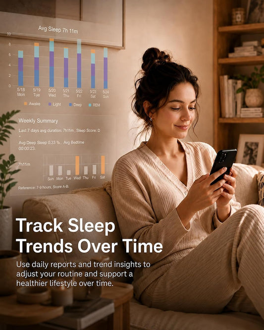 Contactless Smart Sleep Tracker, Non-Wearable Sleep Monitor Device