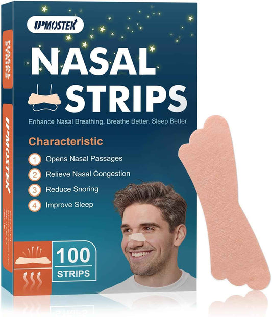 100Pcs Nasal Strips for Snoring, Extra Strength Nose Strips Breathing