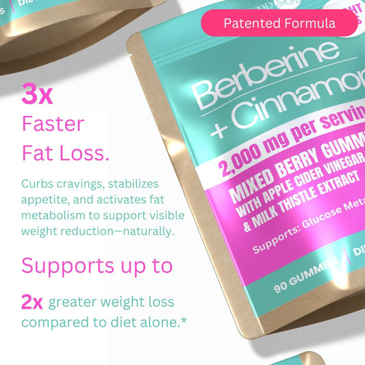 1500mg Keto Berberine Complex Gummies with 1,000mg Ceylon Cinnamon, Milk Thistle 500mcg. Sugar-Free Berberine Supplement for Metabolism, Energy, Gut Health, Fasting & & Body Mass Control. 90 Gummies.