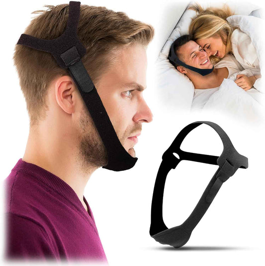 Chin Strap for CPAP Users and Sleeping - Anti Snoring Device