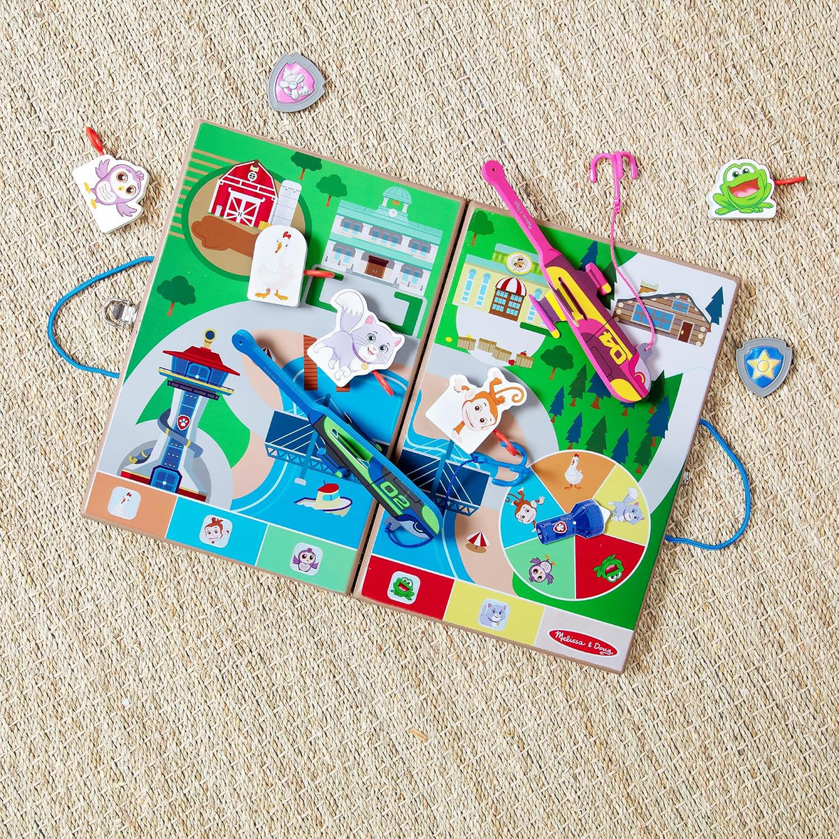 Melissa & Doug PAW Patrol Spy Find & Rescue, Wooden Take-Along Game Set