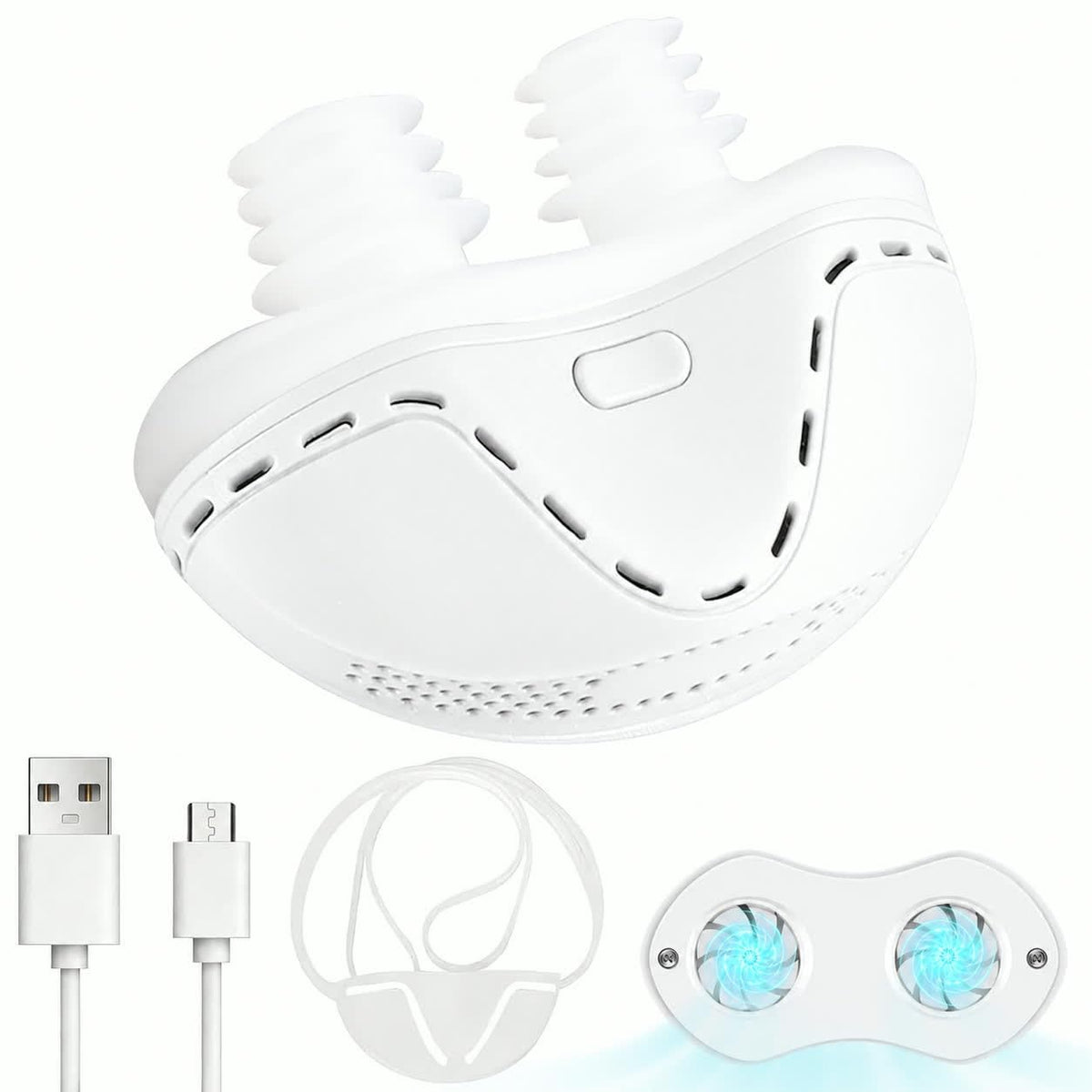 Anti Snoring Devices, Secure-Fit Snoring Solution with 3 Airflow Levels