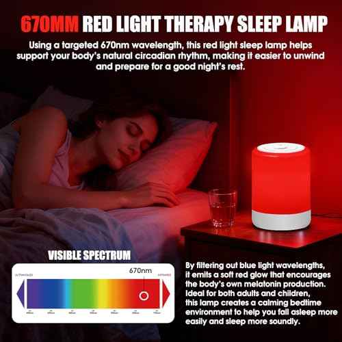 Red Light Therapy Lamp 670nm – Sleep & Relaxation Night Light