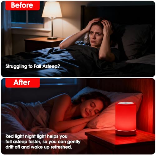 Red Light Therapy Lamp 670nm – Sleep & Relaxation Night Light