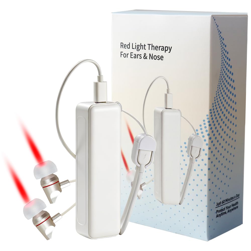 3-in-1 Red Light Therapy Device for Ears Nose & Wrist with 16 Light Sources