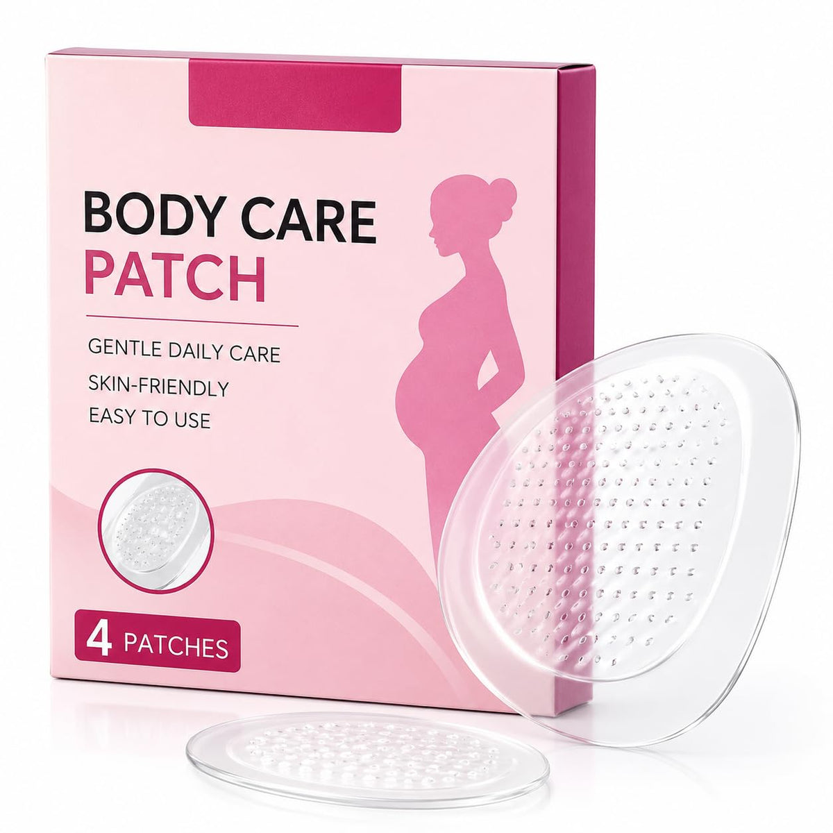 Clear Hydrogel Abdomen Care Patches，8Strips/2Box
