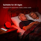 630nm Red Light Therapy Sleep Device, Red Night Light Lamp to Support Deep Relaxation and Improve Sleeping for Adult & Elderly Adults, Suitable for Gifts, Black (Built in White Noise)