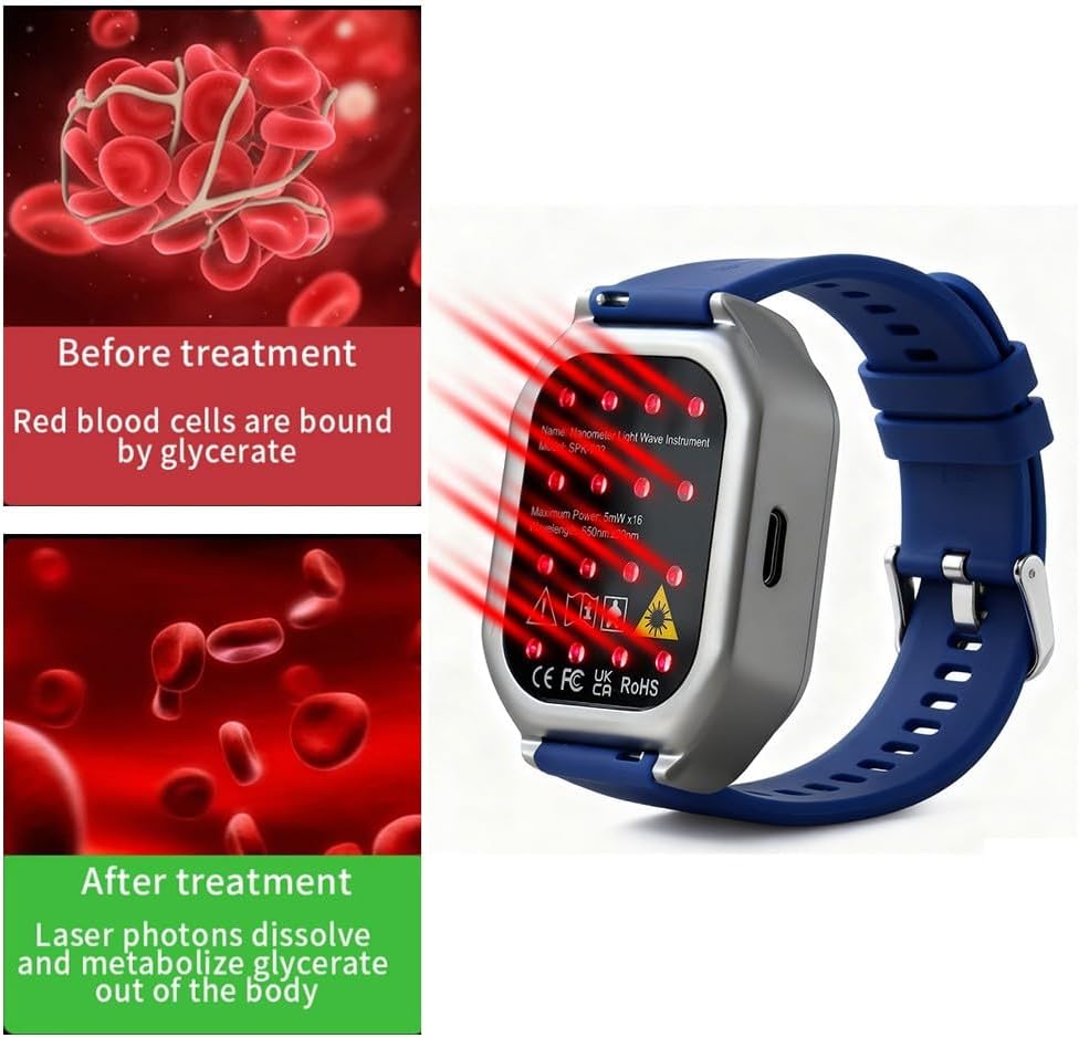 3-in-1 Red Light Therapy Device for Ears Nose & Wrist with 16 Light Sources