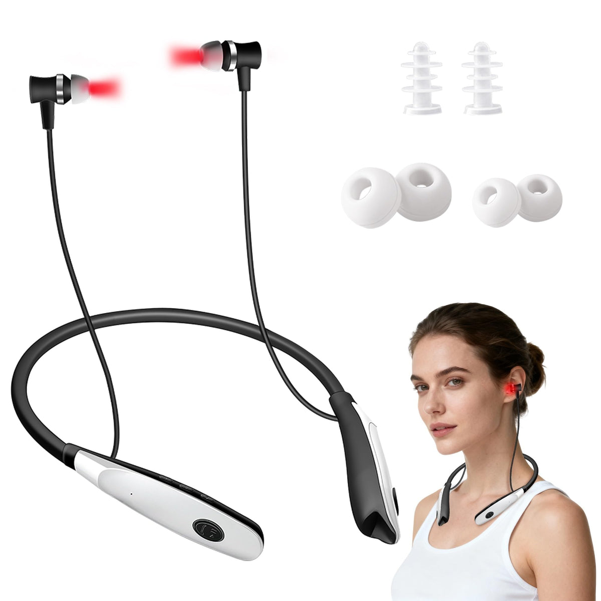3-in-1 Red Light Therapy Device for Ears Nose & Wrist with 16 Light Sources