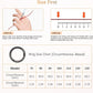 Fit Ring, Smart Health Rings for Women Men with Heart Rate,Blood Oxygen,HRV,Stress Level, Sleep Monitor, Step Tracker, No Subscription Fee, IP68 Waterproof Smart Ring for iphone &Android (Black, 8#)