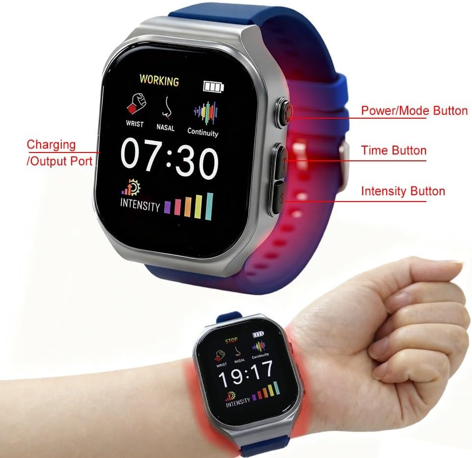 3-in-1 Red Light Therapy Device for Ears Nose & Wrist with 16 Light Sources