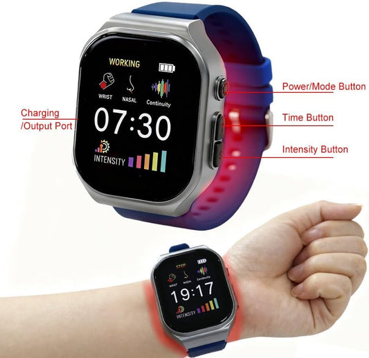3-in-1 Red Light Therapy Device for Ears Nose & Wrist with 16 Light Sources