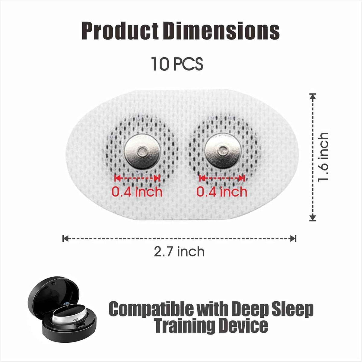 Sleep Ease Pro 4.0 – Portable 3-Speed Anti-Snoring Device (Device1pc+Patch*10)