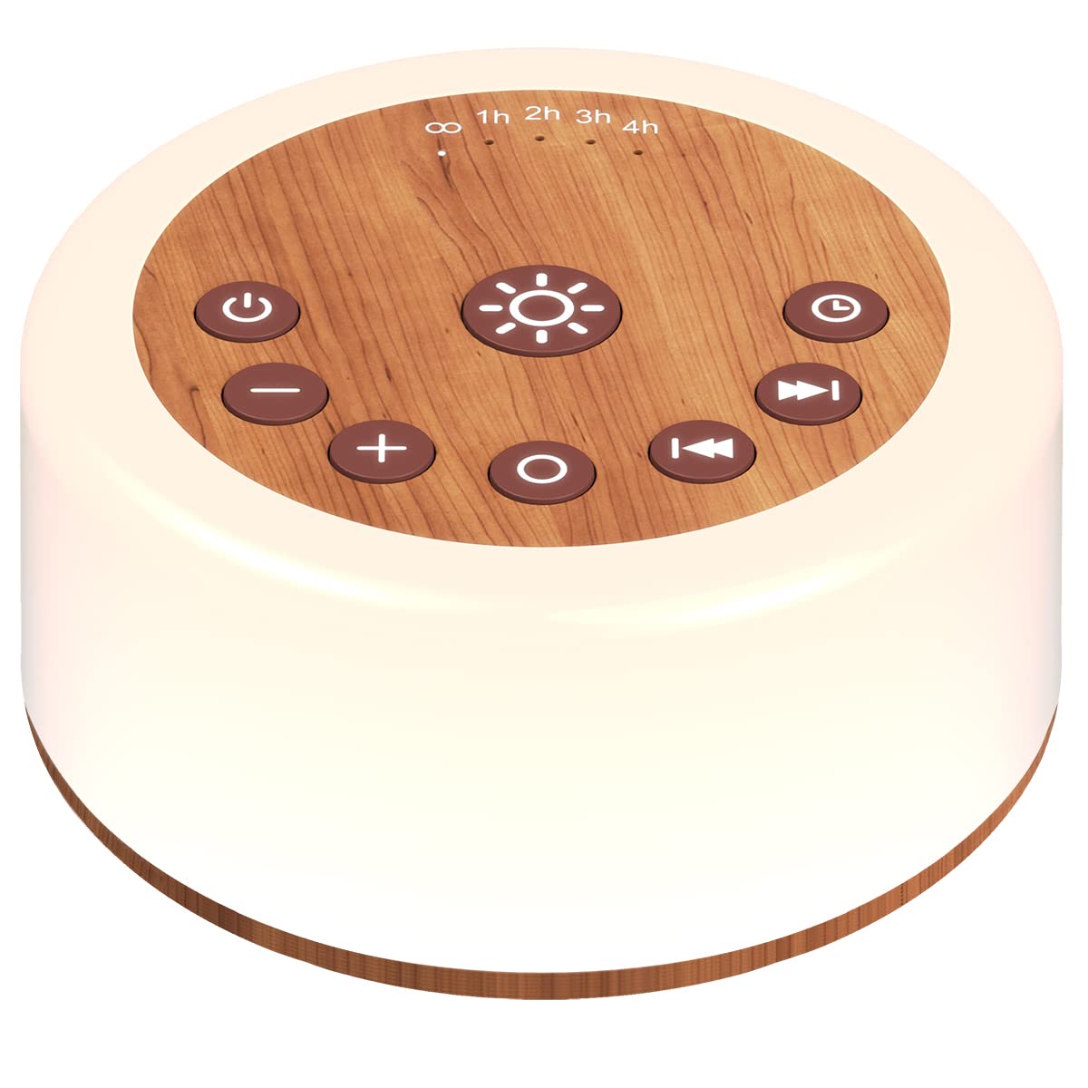 Soother Sleep Sound Machine Night Light White Noise Machine with 30 Soothing Sounds & 12 Color Night Lights for Baby Kids Adults Brown Noise Machine with Timer & Continuous Play for Home Travel Office