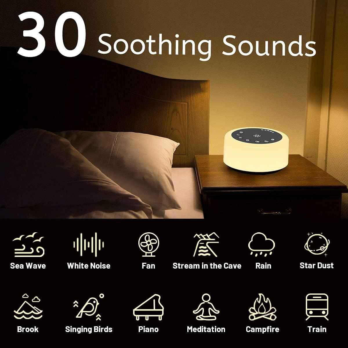 Soother Sleep Sound Machine Night Light White Noise Machine