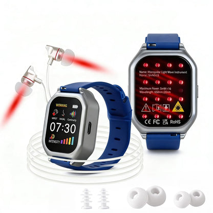 3-in-1 Red Light Therapy Device for Ears Nose & Wrist with 16 Light Sources