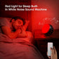 630nm Red Light Therapy Sleep Device, Red Night Light Lamp to Support Deep Relaxation and Improve Sleeping for Adult & Elderly Adults, Suitable for Gifts, Black (Built in White Noise)