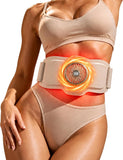 INIA TURBO Ab Vibration Belt for Belly Toning, Waist Trainer for Women Gold