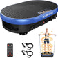 Vibration Plate Exercise Machine for Body Shaker Machine & Weight Loss, Shake Plate with Resistance Bands, 120 Speed Levels, Remote Control, Full Body Workout, Compact Home Gym Equipment