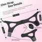 Anti Snore Chin Strap,Sleep Chin Strap for CPAP Users,Black