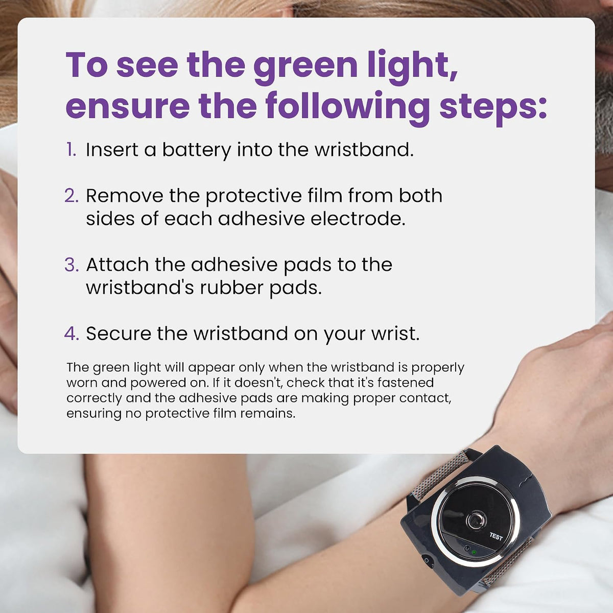 Anti-Snore Wristband - Advanced Anti Snoring Device with Bionic Detection Technology, Adjustable Intensity, Comfortable & Anti Snore Device for Men and Women