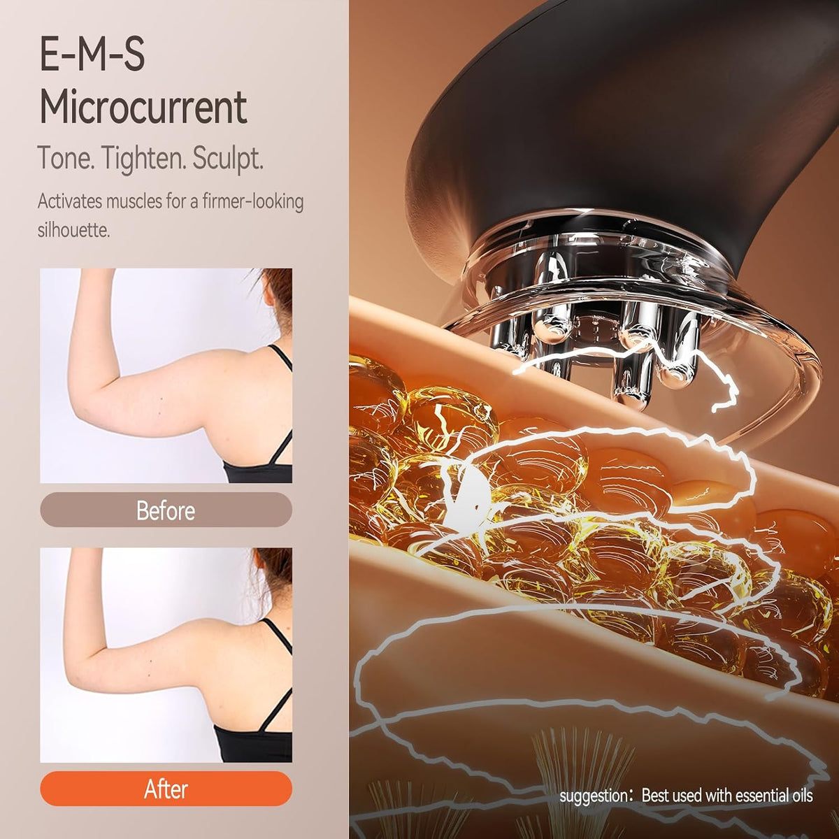 3-in-1 Body Sculpting Machine with Red Light, Vacuum & Microcurrent