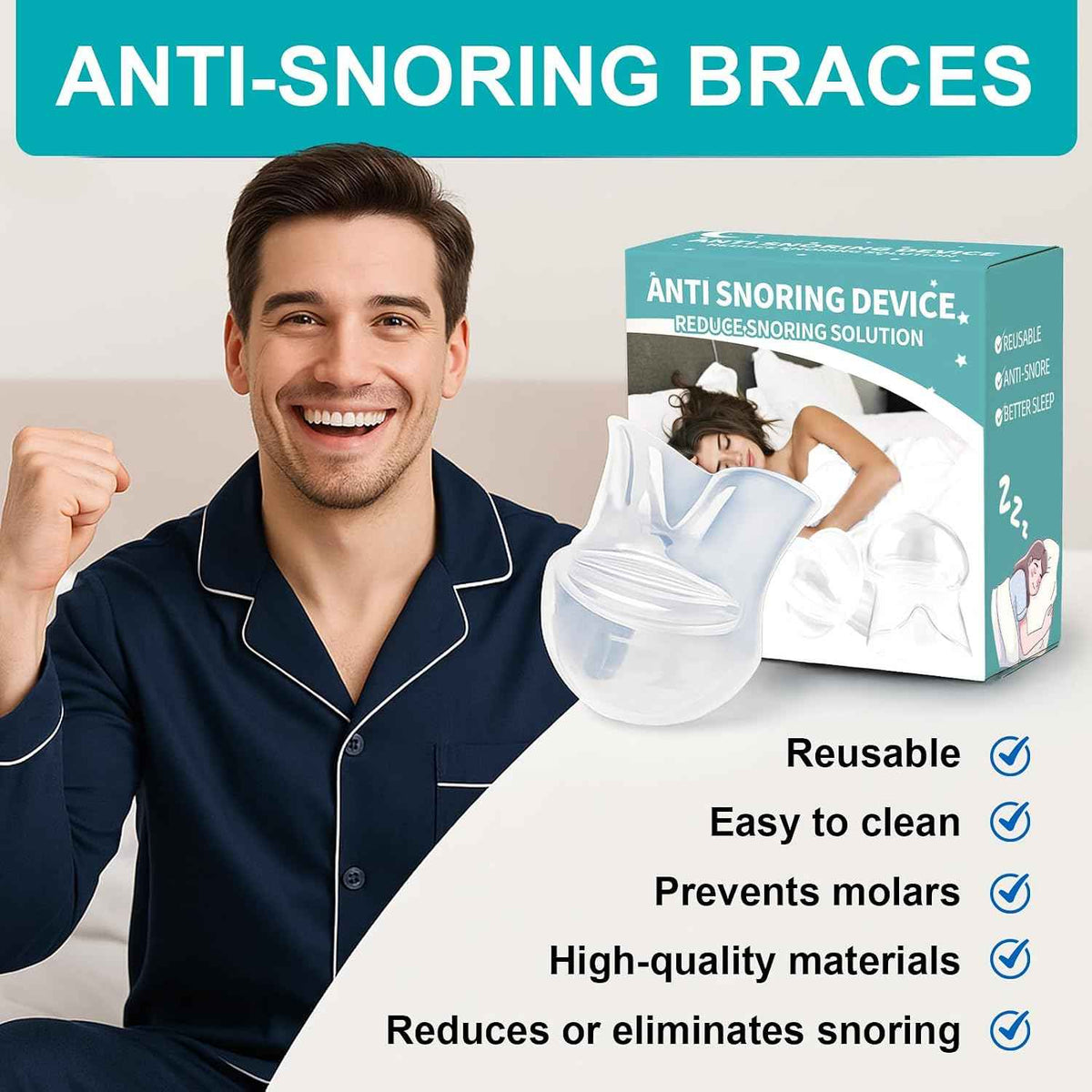 Anti Snoring Device - Tongue Retaining Mouthpiece