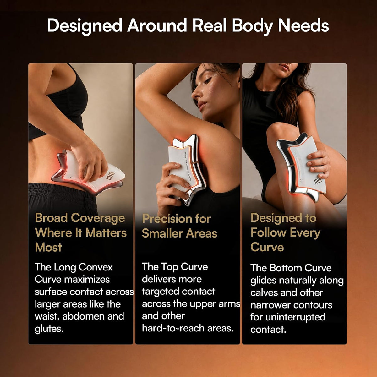 INIA FASCIOR Body Sculpting & Recovery Device with Core/Legs/Arms Modes