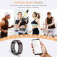 Fit Ring, Smart Health Rings for Women Men with Heart Rate,Blood Oxygen,HRV,Stress Level, Sleep Monitor, Step Tracker, No Subscription Fee, IP68 Waterproof Smart Ring for iphone &Android (Black, 8#)