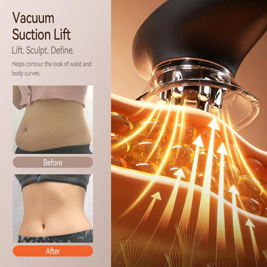 3-in-1 Body Sculpting Machine with Red Light, Vacuum & Microcurrent
