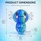 2 Packs Axolotl Squishy Stress Relief Toy, Glitter Stretchy Axolotls Stress Soft Squeeze Sensory Fidget Toys for Kids Adults, Cute Axolotls Squishies Party Favors Classroom