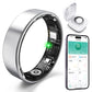 Smart Ring with Sleep Monitoring, Step Counting, Heart Rate, Blood Oxygen for iOS and Android, No Subscription Fee, IP68 Waterproof Health Tracker (Black, 8)