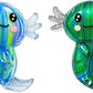 2 Packs Axolotl Squishy Stress Relief Toy, Glitter Stretchy Axolotls Stress Soft Squeeze Sensory Fidget Toys for Kids Adults, Cute Axolotls Squishies Party Favors Classroom