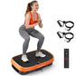 Vibration Plate Exercise Machine for Body Shaker Machine & Weight Loss, Shake Plate with Resistance Bands, 120 Speed Levels, Remote Control, Full Body Workout, Compact Home Gym Equipment