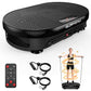 Vibration Plate Exercise Machine for Body Shaker Machine & Weight Loss, Shake Plate with Resistance Bands, 120 Speed Levels, Remote Control, Full Body Workout, Compact Home Gym Equipment