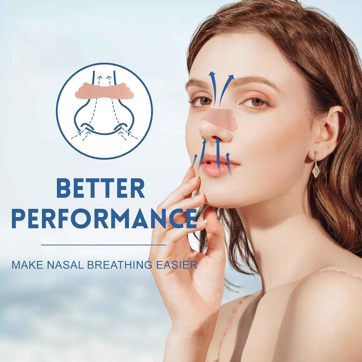 100Pcs Nasal Strips for Snoring, Extra Strength Nose Strips Breathing
