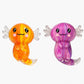2 Packs Axolotl Squishy Stress Relief Toy, Glitter Stretchy Axolotls Stress Soft Squeeze Sensory Fidget Toys for Kids Adults, Cute Axolotls Squishies Party Favors Classroom