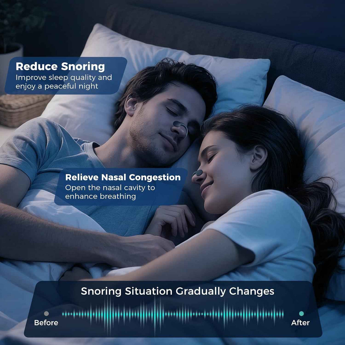 Nasal Strips for Snoring, Extra Strength Nose Strips for Breathing