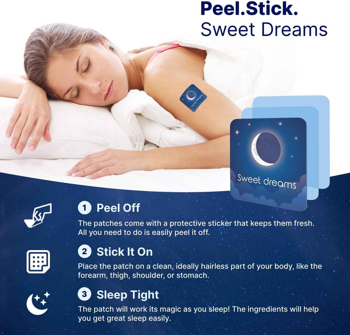 Sleep Patches for Adults Extra Strength | Easy-to-Apply  | 28 Patches