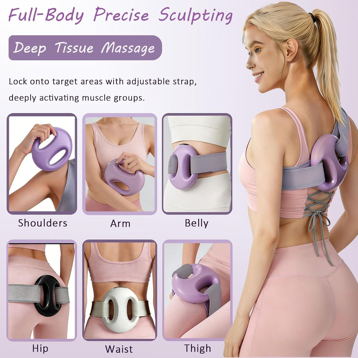 Full-Body Fascia Ring Massager for Weight Loss & Lymphatic Drainage