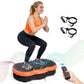 Vibration Plate Exercise Machine for Body Shaker Machine & Weight Loss, Shake Plate with Resistance Bands, 120 Speed Levels, Remote Control, Full Body Workout, Compact Home Gym Equipment