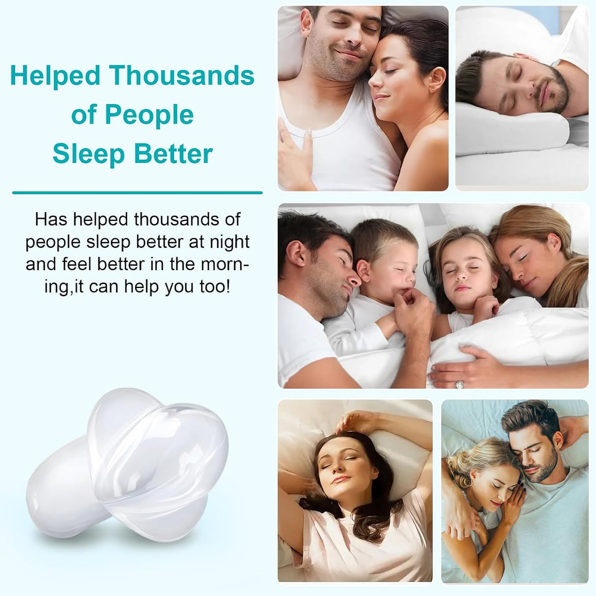 Anti Snoring Device - Tongue Retaining Mouthpiece, Snoring Solution Mouth Guard for Men and Women -CC03