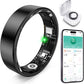 Smart Ring with Sleep Monitoring, Step Counting, Heart Rate, Blood Oxygen for iOS and Android, No Subscription Fee, IP68 Waterproof Health Tracker (Black, 8)