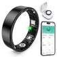 Smart Ring with Sleep Monitoring, Step Counting, Heart Rate, Blood Oxygen for iOS and Android, No Subscription Fee, IP68 Waterproof Health Tracker (Black, 8)