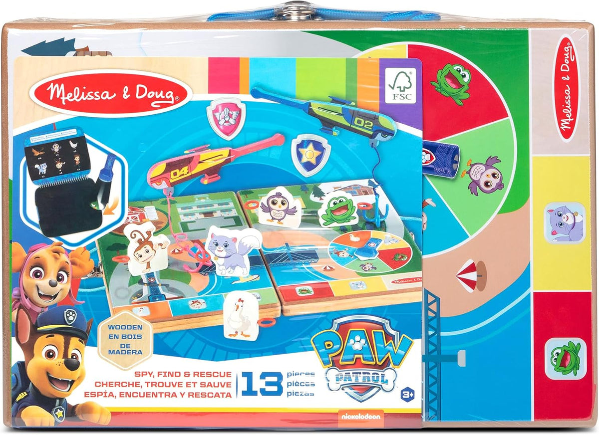 Melissa & Doug PAW Patrol Spy Find & Rescue, Wooden Take-Along Game Set