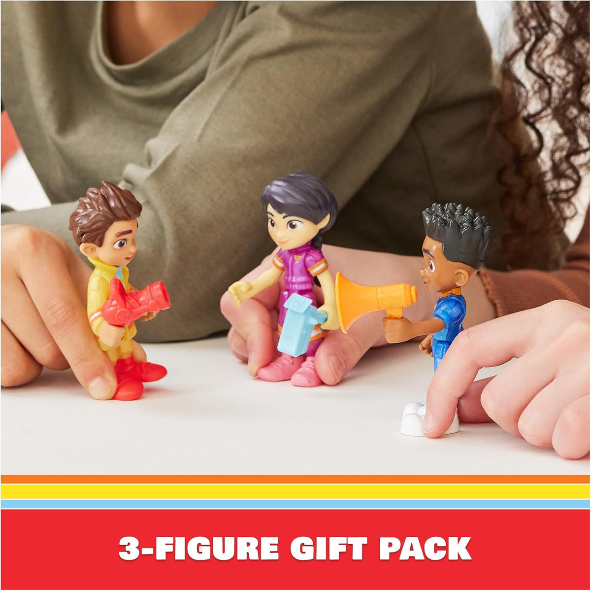 Disney Junior Firebuds Action Figures Gift Pack with 3 Collectible Kids Toys: Bo, Jayden and Violet and Accessories, for Ages 3 and up