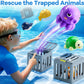 Kids Pool Diving Toys, Water Swimming Dive Pool Game, Toddler Bath Toy Play Set W/ Fish Box Floating Animals, Fun Outdoor Beach Lake Swim Summer Party Gift 3 4 5 6 7 8 10 12 Year Old Boy Girl