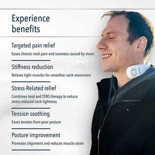 Neck TENS Machine with Heat, Electric Pulse Massager
