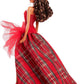 Barbie Signature 2024 Holiday Doll with Light Brown Hair in Plaid Gown, Collectible Toy in Displayable Packaging