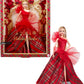 Barbie Signature 2024 Holiday Doll with Light Brown Hair in Plaid Gown, Collectible Toy in Displayable Packaging